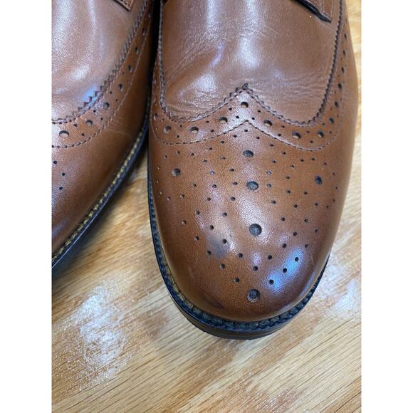 Stacy Adams Oxfords Dress Shoes Men\'s 13 M Brown Leather Lace Up Wingtip S24 main image 4